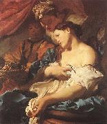 LISS, Johann The Death of Cleopatra sg oil painting